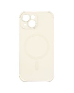 Чохол накладка для iPhone 15 Silk Touch with MagSafe Біла (White)