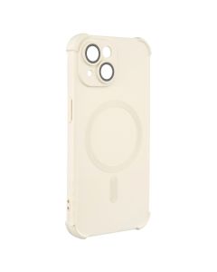 Чохол накладка для iPhone 15 Silk Touch with MagSafe Біла (White)