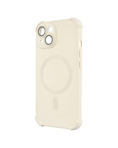 Чохол накладка для iPhone 15 Silk Touch with MagSafe Біла (White)