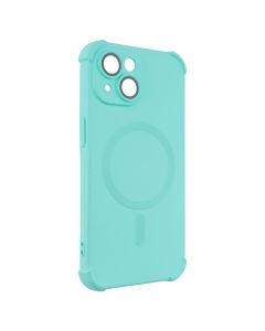 Чохол накладка для iPhone 15 Silk Touch with MagSafe Зелена (Turquoise)