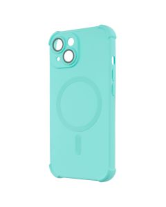 Чохол накладка для iPhone 15 Silk Touch with MagSafe Зелена (Turquoise)