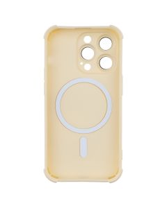 Чохол накладка для iPhone 14 Pro Silk Touch with MagSafe Біла (White)