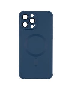 Чохол накладка для iPhone 13 Pro Max Silk Touch with MagSafe Синя (Blue)