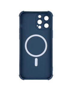 Чохол накладка для iPhone 13 Pro Max Silk Touch with MagSafe Синя (Blue)
