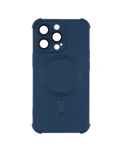 Чохол накладка для iPhone 13 Pro Silk Touch with MagSafe Синя (Blue)