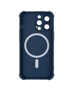 Чохол накладка для iPhone 13 Pro Silk Touch with MagSafe Синя (Blue)