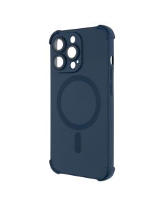 Чохол накладка для iPhone 13 Pro Silk Touch with MagSafe Синя (Blue)
