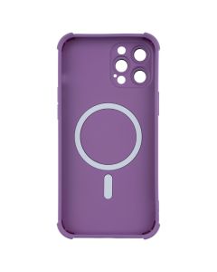 Чохол накладка для iPhone 12 Pro Max Silk Touch with MagSafe Фіолетова (Purple)