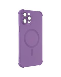 Чохол накладка для iPhone 12 Pro Max Silk Touch with MagSafe Фіолетова (Purple)