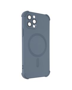 Чохол накладка для iPhone 12 Pro Silk Touch with MagSafe Сіра (Grey)