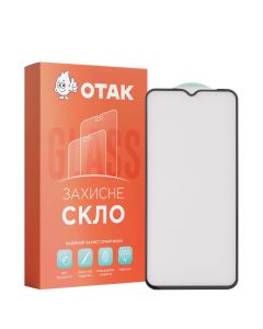 Защитное стекло для TECNO Pop 6 Pro 3D Черное (Black)