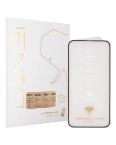 Захисне скло для iPhone 13/13 Pro/14  Landi Ultra+ Corning Glass 3D Чорне (Black)