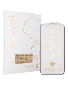 Защитное стекло для iPhone 14 Pro Max/15 Plus/16 Plus Landi Ultra+ Corning Glass 3D Черное (Black)
