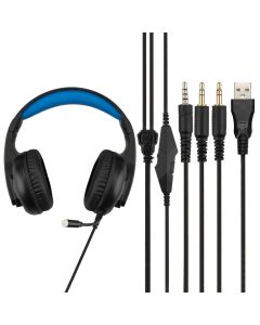 Наушники накладные PC XO GE09 RGB Game Черные (Black)