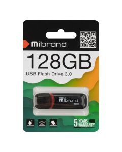 USB Флеш 128Gb Mibrand Marten Gen1 (USB 3.2) Чорна (Black)