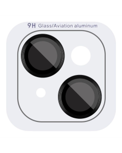 Защитное стекло на камеру iPhone 15/15 Plus Metal Classic Черный (Black)