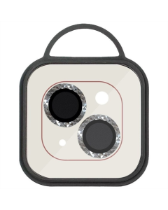 Защитное стекло на камеру iPhone 15/15 Plus Metal Shine Серебристый (Silver)