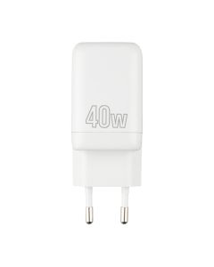 Зарядний пристрій Proove Silicone Power (2USB-C) 40W Білий (White)
