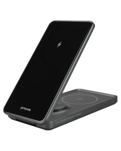 Зарядний пристрій бездротовий Proove Metal Edge 3in1 Сірий (Grey)