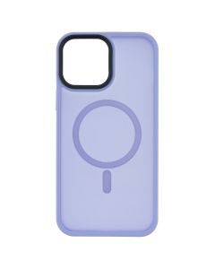 Чохол накладка для iPhone 13 Pro Max TPU+PC Metal Puttons with MagSafe Colorful Фіолетова (Purple)