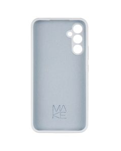Чохол накладка для Samsung A34 Silicone MakeFuture Срібна (Silver)