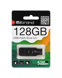 USB Флеш 128Gb Mibrand Lizard Gen1 (USB 3.2) Чорна (Black)