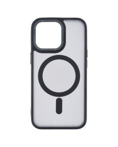 Чохол накладка для iPhone 13 Pro Space TPU+PC Color Matte MagSafe Чорна (Black)