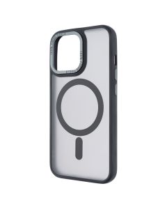 Чохол накладка для iPhone 13 Pro Space TPU+PC Color Matte MagSafe Чорна (Black)