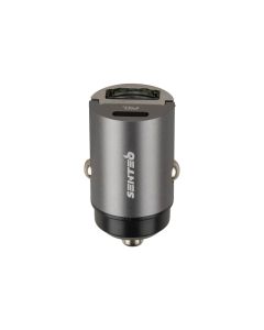 Автомобільний зарядний пристрій Senteo Q-01 PD/QC 20W 3A Чорний (Black)