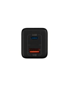 Зарядний пристрій Senteo Z-10 30W PD3.0/QC3.0 (1USB-C + 1USB) Чорний (Black)