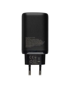 Зарядний пристрій Senteo Z-21 65W PD3.0/QC3.0 (2USB-C + 1USB) Чорний (Black)