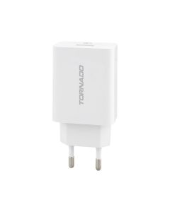 Зарядний пристрій Tornado TD-15 3A QC3.0 + кабельType-C Білий (White)