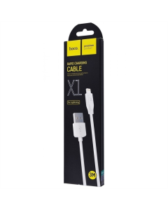 USB-кабель Hoco X1 Lightning 3м Белый (White)