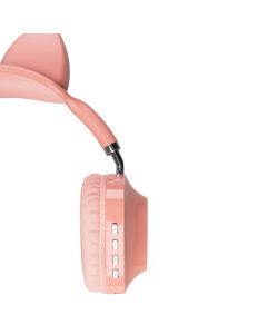 Бездротові повнорозмірні навушники Hoco ESD13 Cat Ear Рожеві (Pink)