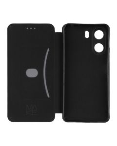 Чохол кейс для Xiaomi Redmi 13C / Poco C65 Flip Чорний (Black) MakeFuture