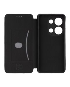 Чехол-кейс для Xiaomi Redmi Note 13 Pro / Poco M6 Pro MakeFuture Flip Черный (Black)