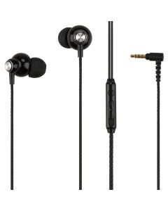 Навушники з мікрофоном XO EP55 In-ear metal Чорні (Black)
