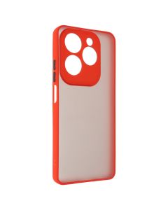 Чохол накладка для Tecno Spark 20 Pro/Hot 40/Hot 40 Pro Frosted Matte Червона (Red)