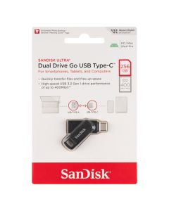 USB флеш SanDisk Ultra Dual Luxe Type-C USB 3.1 (150 Мб/с) 256 Гб Черный (Black)