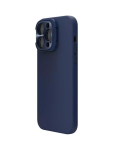 Чохол накладка для iPhone 14 Pro Max Silicone Nillkin LensWing Magnetic Синя (Blue) NEW