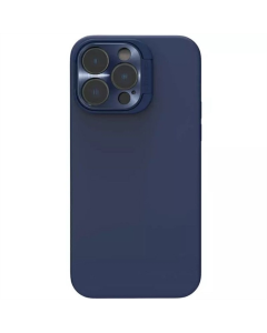 Чохол накладка для iPhone 14 Pro Max Silicone Nillkin LensWing Magnetic Синя (Blue) NEW