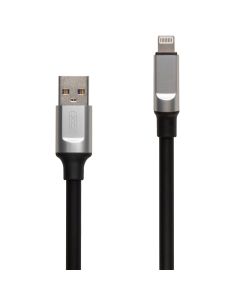 USB кабель XO NB251 Liquid Silicone Lightning 6A 1м Чорний (Black)