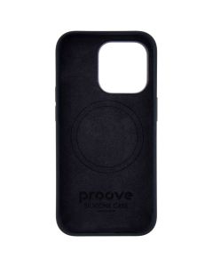Чохол накладка для iPhone 14 Pro Proove Silicone Case with Magnetic Ring Чорна (Black)