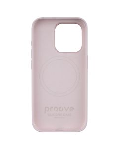 Чохол накладка для iPhone 15 Pro Proove Silicone Case with Magnetic Ring Рожева (Light pink)