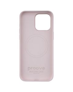 Чехол накладка для iPhone 15 Pro Max Proove Silicone Case with Magnetic Ring Розовый (Светло-розовый)