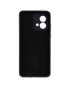 Чехол накладка для Motorola G84 Silicone MakeFuture Черный (Black)