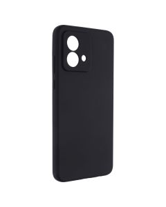 Чехол накладка для Motorola G84 Silicone MakeFuture Черный (Black)