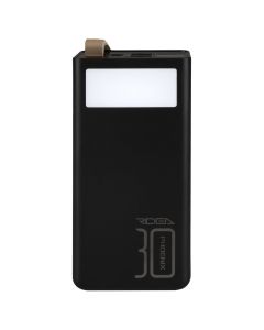 PowerBank 30000 mAh Ridea RP-D30L 10W Digital Display + Lamp Чорна (Black)