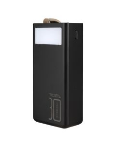 PowerBank 30000 mAh Ridea RP-D30L 10W Digital Display + Lamp Чорна (Black)