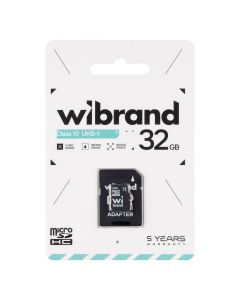 Карта памяти MicroSD Mibrand 32 Гб + адаптер Class 10 UHS-1